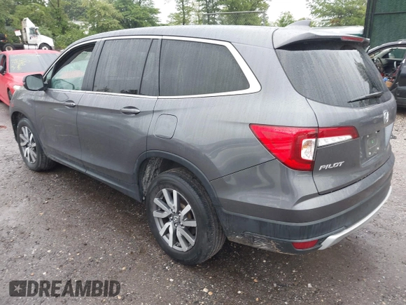 2021 Honda Pilot EX-L with VIN 5FNYF6H5XMB048102, listed as a IAAI auction lot 42346372 with 45,042 mi miles and . Bid and sale history available at DreamBid. Image 3.
