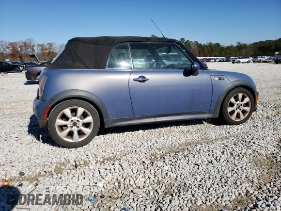 2007 MINI Convertible S with VIN WMWRH33547TL93855, listed as a Copart auction lot 78313133 with 130,832 mi miles and Salvage title. Bid and sale history available at DreamBid. Image 3.