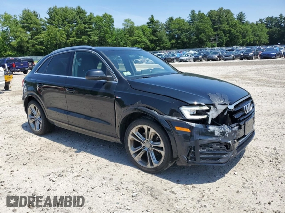 2016 Audi Q3 Prestige with VIN WA1GFCFS4GR024485, listed as a Copart auction lot 60017955 with 93,228 mi miles and Salvage title. Bid and sale history available at DreamBid. Image 4.