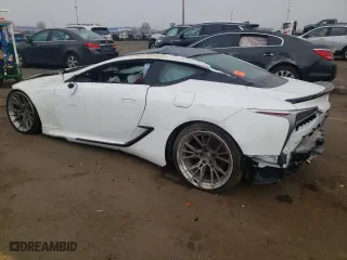 2018 Lexus LC with VIN JTHHP5AY9JA000511, listed as a Copart auction lot 72041014 with 0 mi miles and Salvage Title. Bid and sale history available at carsss.com. Image 2.