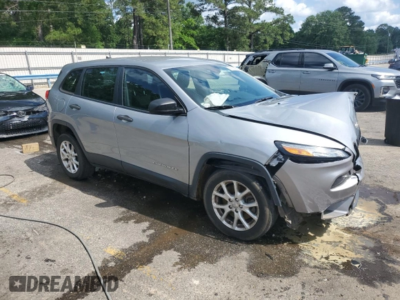 2015 Jeep Cherokee Sport with VIN 1C4PJLAB7FW536303, listed as a Copart auction lot 56233885 with 150,883 mi miles and Salvage title. Bid and sale history available at DreamBid. Image 4.