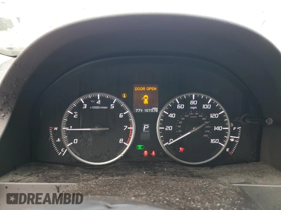 2018 Acura RDX Technology with VIN 5J8TB3H5XJL002817, listed as a Copart auction lot 59493895 with 107,378 mi miles and Salvage title. Bid and sale history available at DreamBid. Image 9.