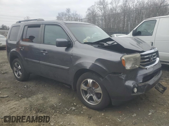 2015 Honda Pilot SE with VIN 5FNYF4H33FB078807, listed as a Copart auction lot 86522004 with 132,320 mi miles and Salvage Title. Bid and sale history available at DreamBid. Image 4.