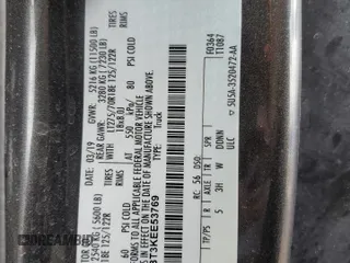 2019 Ford F-350 XL with VIN 1FT8W3BT3KEE53769, listed as a Copart auction lot 58532715 with 109,214 mi miles and Salvage title. Bid and sale history available at DreamBid. Image 12.