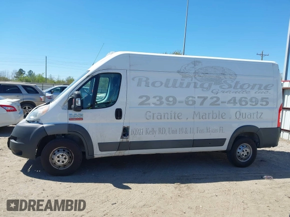 2017 Ram ProMaster Cargo with VIN 3C6TRVDGXHE539159, listed as a IAAI auction lot 41848586 with 263,092 mi miles and . Bid and sale history available at carsss.com. Image 15.