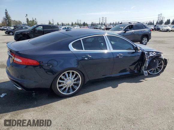2011 Jaguar XF with VIN SAJWA0FB5BLS02576, listed as a Copart auction lot 50653905 with 0 mi miles and Salvage Title. Bid and sale history available at carsss.com. Image 3.