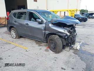 2017 Nissan Rogue SV with VIN KNMAT2MT3HP505920, listed as a IAAI auction lot 40495538 with 153,896 mi miles and . Bid and sale history available at DreamBid. Image 1.