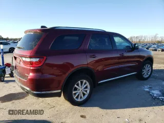 2020 Dodge Durango SXT Plus with VIN 1C4RDJAG8LC142497, listed as a Copart auction lot 88755605 with 27,609 mi miles and Clean Title. Bid and sale history available at DreamBid. Image 3.
