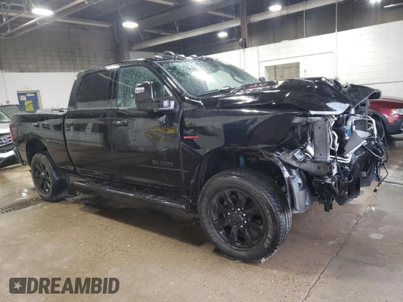 2023 Ram 2500 Laramie with VIN 3C6UR5FL6PG529066, listed as a Copart auction lot 71480884 with 44,574 mi miles and Salvage Title. Bid and sale history available at carsss.com. Image 4.