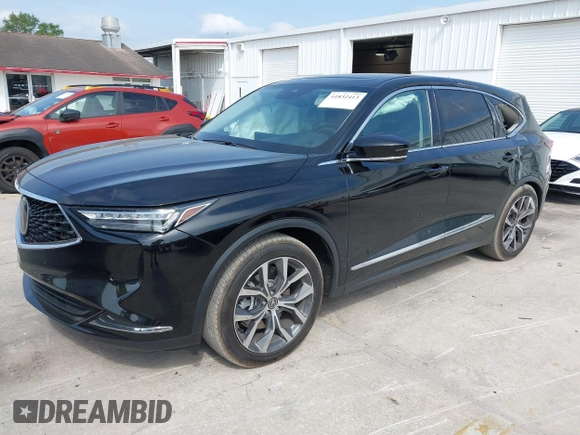 2023 Acura MDX w/Technology Package with VIN 5J8YD9H42PL003124, listed as a IAAI auction lot 41832413 with 24,541 mi miles. Bid and sale history available at carsss.com. Image 2.