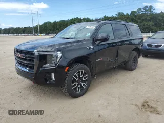 2023 GMC Yukon AT4 with VIN 1GKS2CKD7PR173027, listed as a Copart auction lot 73471844 with 55,318 mi miles and Salvage Title. Bid and sale history available at carsss.com. Image 1.