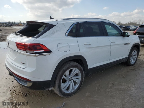 2021 Volkswagen Atlas Cross Sport 3.6L V6 SEL with VIN 1V2BE2CA5MC219484, listed as a Copart auction lot 80232434 with 0 mi miles and Salvage Title. Bid and sale history available at carsss.com. Image 3.