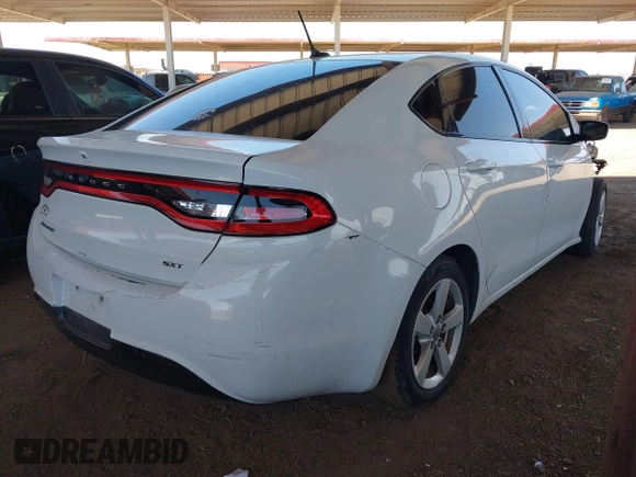 2015 Dodge Dart SXT with VIN 1C3CDFBB0FD187765, listed as a IAAI auction lot 42565267 with 162,232 mi miles and . Bid and sale history available at DreamBid. Image 4.