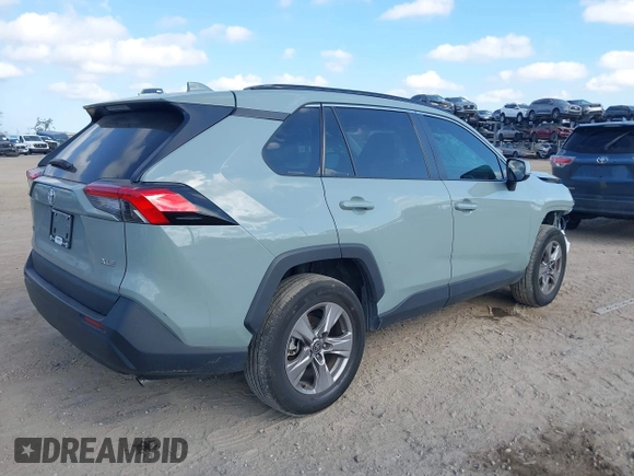 2023 Toyota RAV4 XLE with VIN 2T3W1RFV4PW257991, listed as a IAAI auction lot 41524644 with 34,370 mi miles. Bid and sale history available at carsss.com. Image 4.