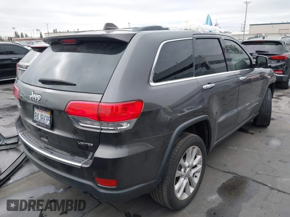 2017 Jeep Grand Cherokee Limited with VIN 1C4RJEBG7HC956114, listed as a IAAI auction lot 41763661 with 88,038 mi miles. Bid and sale history available at carsss.com. Image 4.