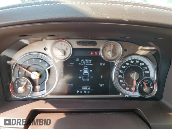 2015 Ram 1500 Laramie Limited with VIN 1C6RR7WM7FS668236, listed as a Copart auction lot 58981325 with 53,099 mi miles and Salvage title. Bid and sale history available at DreamBid. Image 9.