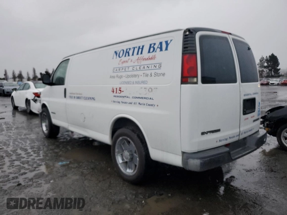 2001 Chevrolet Express Cargo with VIN 1GCHG35R911172286, listed as a Copart auction lot 82878993 with Not provided miles and Clean title. Bid and sale history available at DreamBid. Image 2.