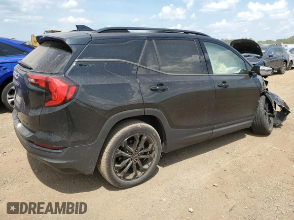 2021 GMC Terrain SLT with VIN 3GKALVEV7ML373868, listed as a Copart auction lot 60716075 with Not provided miles and Salvage title. Bid and sale history available at DreamBid. Image 3.