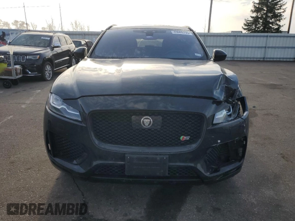 2019 Jaguar F-Pace S with VIN SADCM2FV3KA352927, listed as a Copart auction lot 49069735 with 83,317 mi miles and Salvage Title. Bid and sale history available at DreamBid. Image 5.