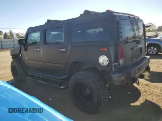 2006 Hummer H2 with VIN 5GRGN23U96H101430, listed as a Copart auction lot 75453514 with 168,958 mi miles and Salvage Title. Bid and sale history available at carsss.com. Image 2.