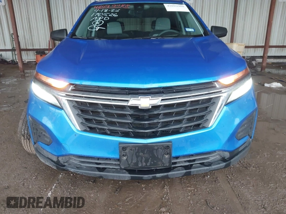 2024 Chevrolet Equinox LS with VIN 3GNAXHEG7RL123497, listed as a IAAI auction lot 42099988 with 43,777 mi miles and . Bid and sale history available at DreamBid. Image 12.