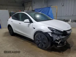 2024 Tesla Model Y Long Range с VIN 7SAYGDEE8RA266519, выставлен на аукционе Copart как лот 60899095 с пробегом Не указан миль и Списание • Salvage title. История ставок и продаж доступна на DreamBid. Изображение 4.