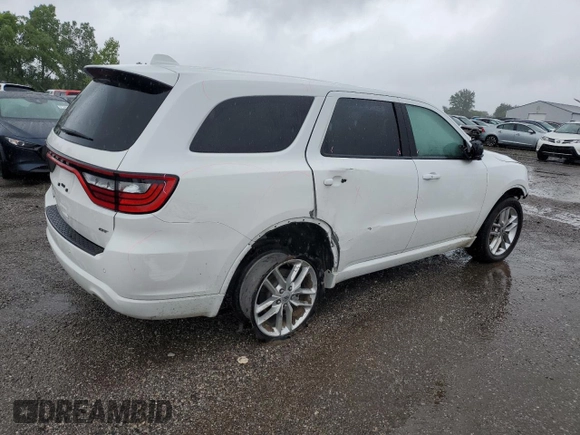 2022 Dodge Durango GT Plus with VIN 1C4RDJDG6NC198176, listed as a Copart auction lot 61407515 with 24,440 mi miles and Salvage title. Bid and sale history available at DreamBid. Image 3.
