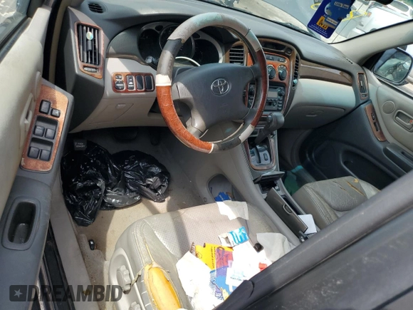 2002 Toyota Highlander z VIN JTEGD21A320028363, wystawiony jako Copart lot #58154705 z przebiegiem 138 157 mil mil oraz Szkoda całkowita • Salvage title. Historia ofert i sprzedaży dostępna na DreamBid. Obrazek 8.