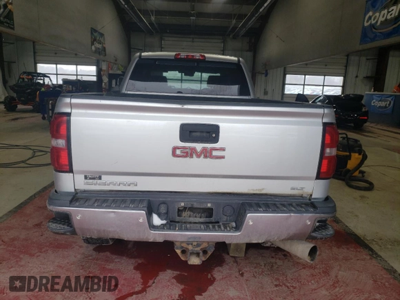 2015 GMC Sierra 2500HD SLT with VIN 1GT12ZE8XFF118001, listed as a Copart auction lot 47244475 with 119,962 mi miles and Salvage title. Bid and sale history available at DreamBid. Image 6.
