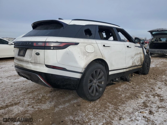 2018 Land Rover Range Rover Velar R-Dynamic SE with VIN SALYL2RN9JA755091, listed as a Copart auction lot 42573895 with 0 mi miles and Salvage Title. Bid and sale history available at carsss.com. Image 3.