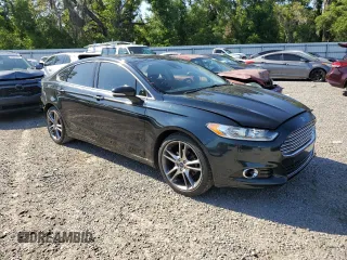 2014 Ford Fusion Titanium with VIN 3FA6P0K90ER190865, listed as a Copart auction lot 52861805 with 94,467 mi miles and Salvage Title. Bid and sale history available at carsss.com. Image 4.