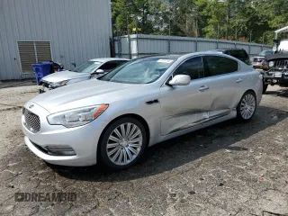 2015 Kia K900 Premium with VIN KNALU4D43F6027136, listed as a Copart auction lot 73374194 with 134,813 mi miles and Salvage Title. Bid and sale history available at carsss.com. Image 1.