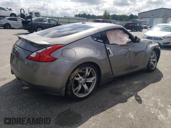 2010 Nissan 370Z Touring with VIN JN1AZ4EH8AM501134, listed as a Copart auction lot 73919614 with 106,599 mi miles and Salvage Title. Bid and sale history available at carsss.com. Image 3.