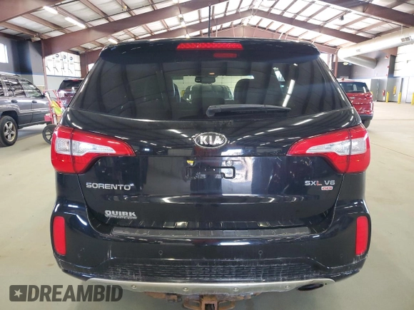 2014 Kia Sorento SX with VIN 5XYKWDA78EG521642, listed as a Copart auction lot 53733865 with 105,619 mi miles and Clean Title. Bid and sale history available at carsss.com. Image 6.