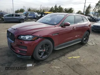 2017 Jaguar F-Pace 20d Premium with VIN SADCJ2BN8HA099515, listed as a Copart auction lot 43664725 with 111,386 mi miles and Salvage Title. Bid and sale history available at DreamBid. Image 1.