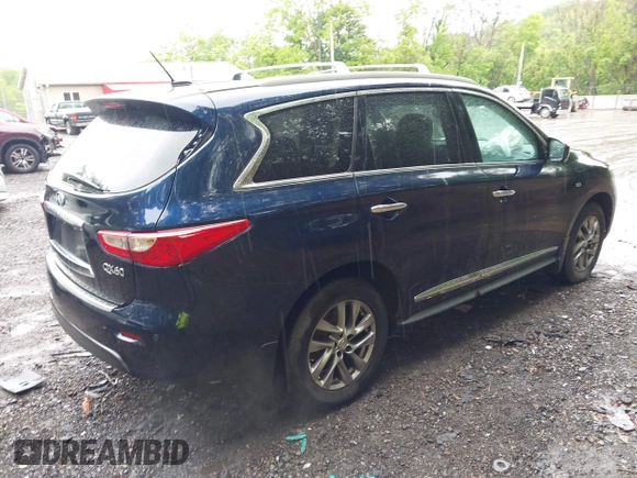 2015 Infiniti QX60 with VIN 5N1AL0MM5FC535725, listed as a IAAI auction lot 42240578 with 100,356 mi miles and . Bid and sale history available at DreamBid. Image 4.