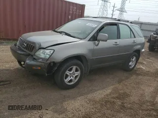 2001 Lexus RX 300 with VIN JTJHF10U710212189, listed as a Copart auction lot 59755825 with 204,897 mi miles and Salvage title. Bid and sale history available at DreamBid. Image 1.