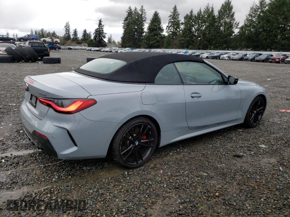 2023 BMW 4 Series 430i xDrive with VIN WBA43AT04PCM26175, listed as a Copart auction lot 42683904 with 5,616 mi miles and . Bid and sale history available at DreamBid. Image 3.
