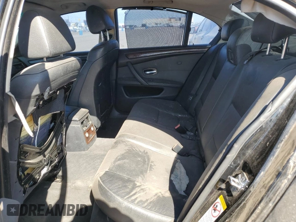 2008 BMW 5 Series 550i with VIN WBANW53508CT50647, listed as a Copart auction lot 44082465 with 153,738 mi miles and Clean Title. Bid and sale history available at carsss.com. Image 10.