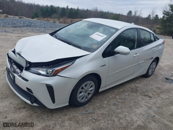 2019 Toyota Prius L Eco with VIN JTDKARFUXK3098878, listed as a IAAI auction lot 41840307 with 43,085 mi miles. Bid and sale history available at carsss.com. Image 17.