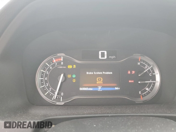 2018 Honda Pilot EX-L with VIN 5FNYF5H52JB023815, listed as a Copart auction lot 57692995 with 65,065 mi miles and Salvage title. Bid and sale history available at DreamBid. Image 9.