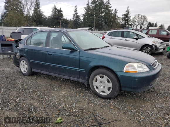 1998 Honda Civic EX with VIN JHMEJ8645WS002768, listed as a Copart auction lot 50906035 with 175,220 mi miles and Salvage Title. Bid and sale history available at carsss.com. Image 4.