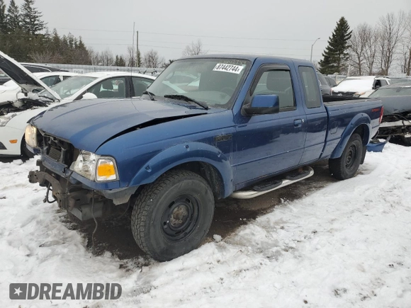 2010 Ford Ranger XLT with VIN 1FTKR4EEXAPA11364, listed as a Copart auction lot 87442744 with 132,229 mi miles and Salvage Title. Bid and sale history available at carsss.com. Image 1.