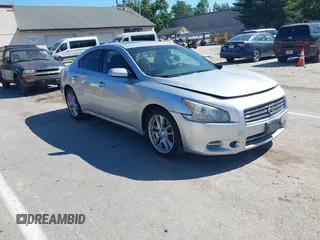 2009 Nissan Maxima SV with VIN 1N4AA51E39C818753, listed as a IAAI auction lot 42809750 with 244,235 mi miles and . Bid and sale history available at DreamBid. Image 1.