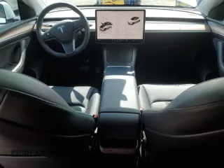2022 Tesla Model Y Long Range with VIN 7SAYGDEE3NF558379, listed as a Copart auction lot 48594035 with 12,501 mi miles and Salvage Title. Bid and sale history available at carsss.com. Image 8.