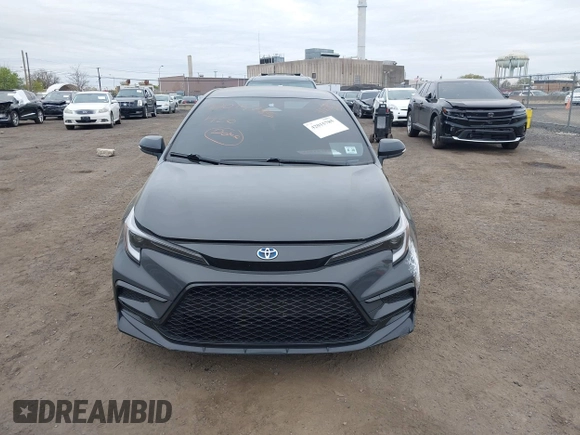 2023 Toyota Corolla Hybrid LE with VIN JTDBCMFE0P3019957, listed as a IAAI auction lot 42015785 with 58,934 mi miles and . Bid and sale history available at carsss.com. Image 12.