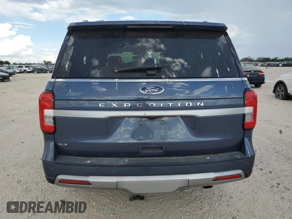 2022 Ford Expedition XLT with VIN 1FMJU1HT0NEA49153, listed as a Copart auction lot 69205714 with 26,429 mi miles and Salvage Title. Bid and sale history available at carsss.com. Image 6.