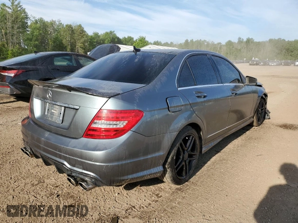 2012 Mercedes-Benz C 300 Sport with VIN WDDGF8BB7CA609715, listed as a Copart auction lot 59567445 with 176,385 mi miles and Salvage title. Bid and sale history available at DreamBid. Image 3.