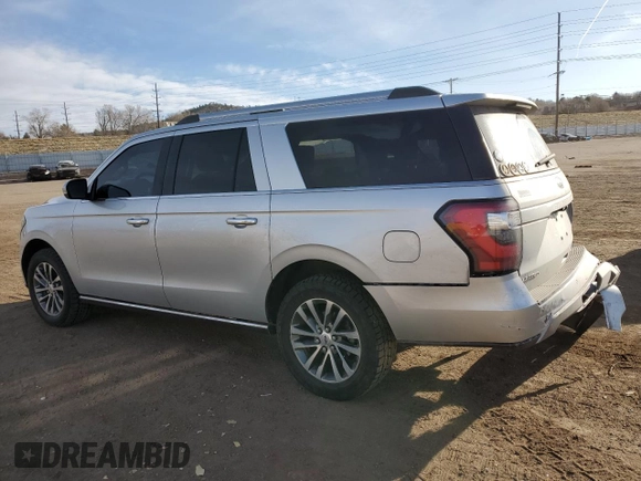 2018 Ford Expedition Max Limited with VIN 1FMJK1KT4JEA24992, listed as a Copart auction lot 48748365 with 162,024 mi miles and Salvage title. Bid and sale history available at DreamBid. Image 2.