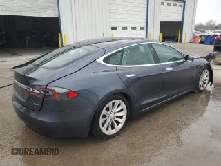 2016 Tesla Model S 90D with VIN 5YJSA1E20GF168108, listed as a Copart auction lot 55589615 with 138,295 mi miles and Salvage Title. Bid and sale history available at DreamBid. Image 3.